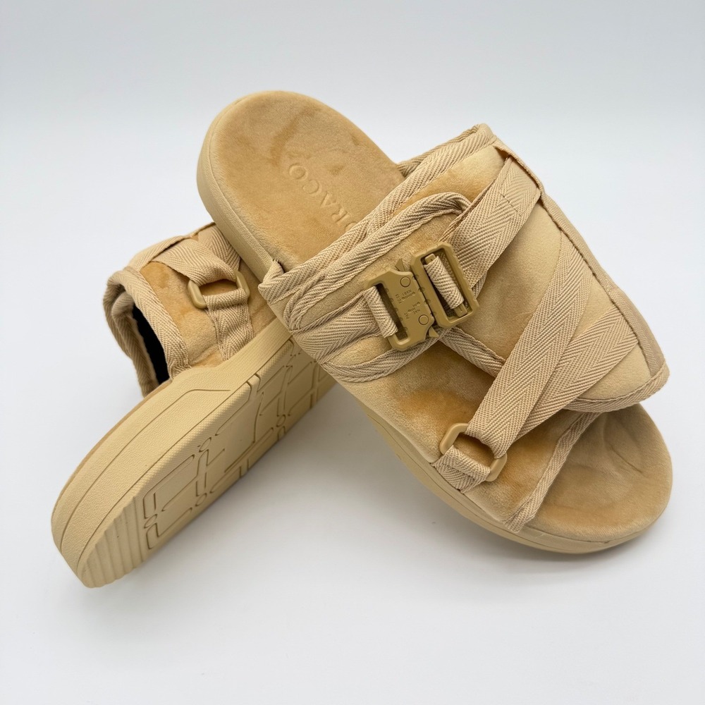 DRACO Slides Men New 11-12 fits 10.5 thru 12 Sandstorm Beige Beach/Lounge Slide